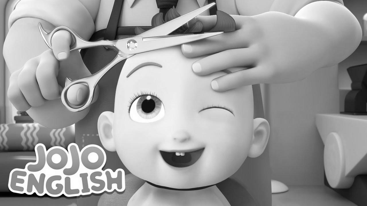 JoJo Gets a Haircut |  Learn German |  Nursery Rhymes & Kids Songs |  JoJo English – Family Playroom