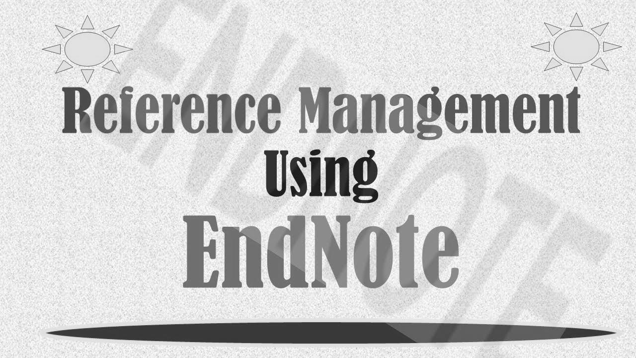 Be taught EndNote |  Step-by-step tutorial