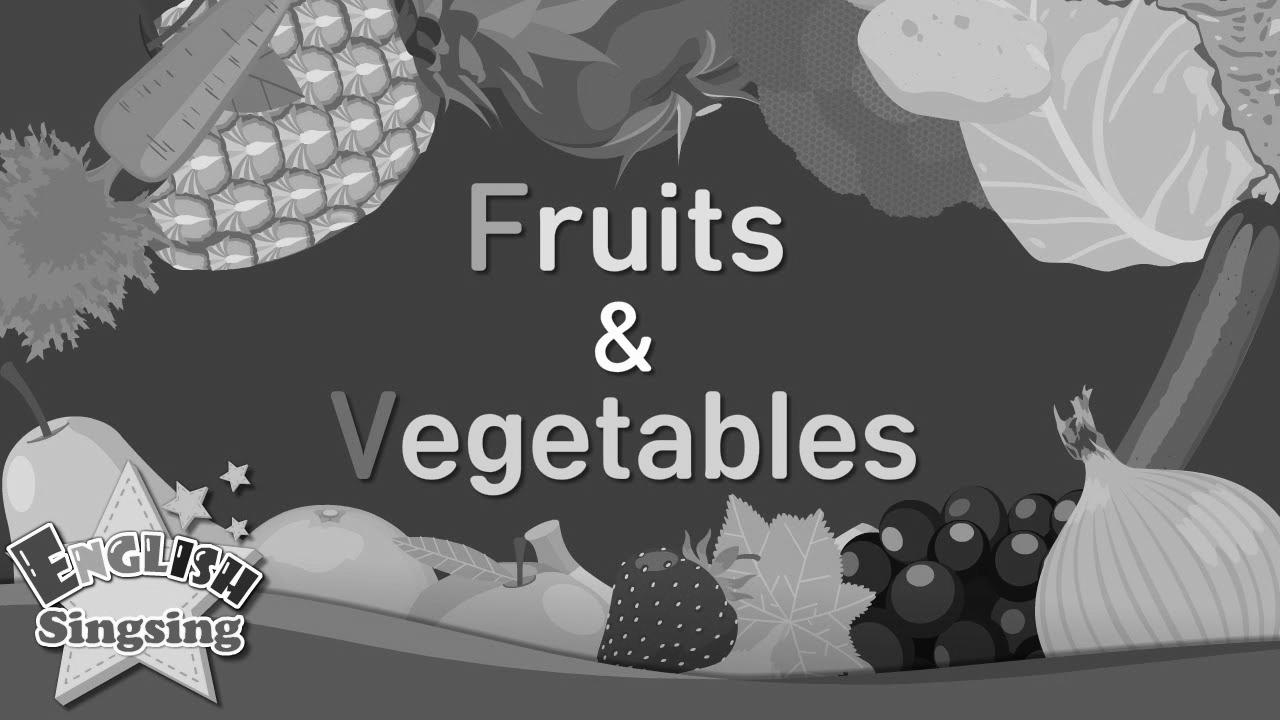 Kids vocabulary -[Old] Fruits & Vegetables – Study English for teenagers – English educational video