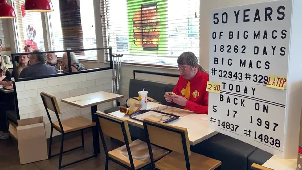 Wisconsin man celebrates 50 years of consuming Big Macs day-after-day