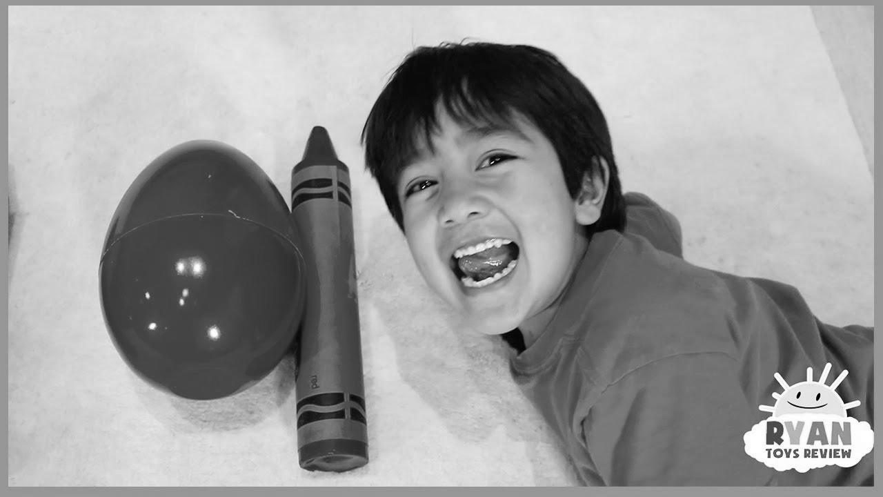 Ryan {Pretend|Fake|Faux} Play and {Learn|Study|Be taught} {Colors|Colours} with {Giant|Big|Large} Crayons Egg {Surprise|Shock} Toys!