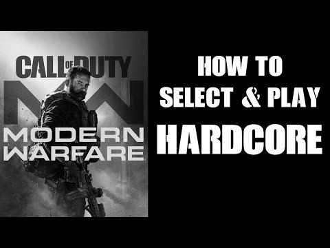 How To {Find|Discover}, {Select|Choose} & Play HARDCORE Mode COD {Modern|Trendy|Fashionable} Warfare 2019 Multiplayer PS4 Xbox One
